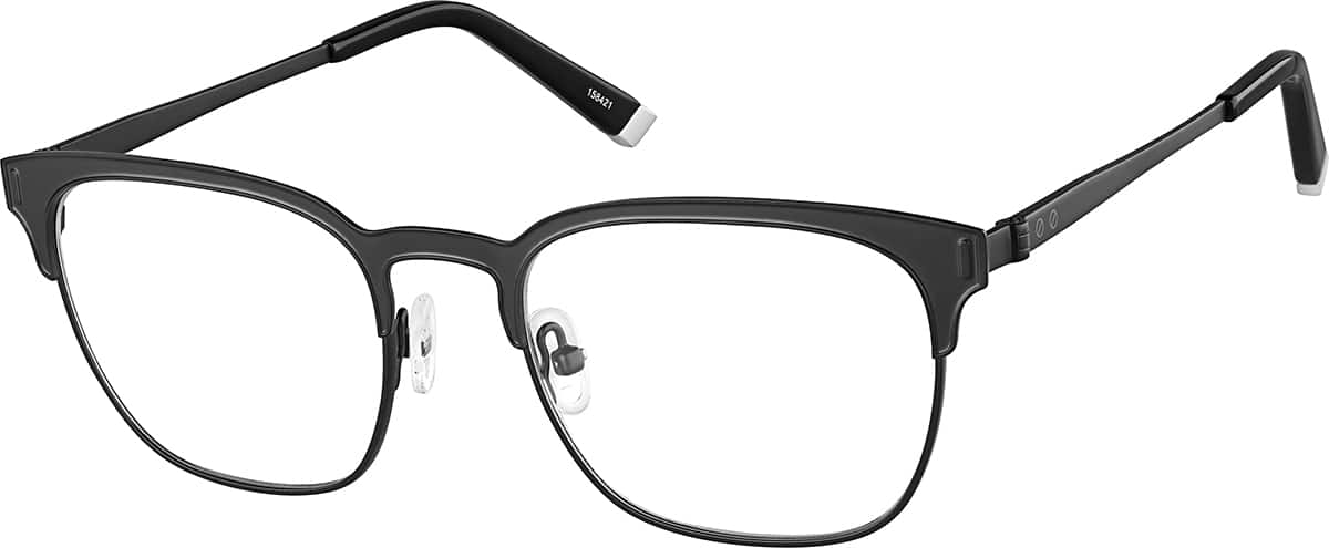 square browline glasses