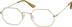 Geometric Glasses 158514 in Gold