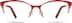 Rectangle Glasses 158718 in Red