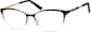 Angle view of Cat-Eye Glasses 158721 in Black thumbnail
