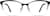 Front view of Rectangle Glasses 158721 in Black thumbnail