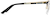Side view of Rectangle Glasses 158721 in Black thumbnail