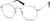 Angle view of Round Glasses 159012 in Gray thumbnail