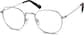 Angle view of Round Glasses 159012 in Gray thumbnail