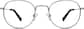 Front view of Round Glasses 159012 in Gray thumbnail