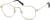 Angle view of Round Glasses 159014 in Gold thumbnail