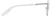 Side view of Aviator Glasses 159330 in White thumbnail
