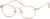 Angle view of Square Glasses 159519 in Rose Gold thumbnail