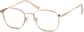 Angle view of Square Glasses 159519 in Rose Gold thumbnail