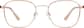 Front view of Square Glasses 159519 in Rose Gold thumbnail