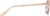 Side view of Square Glasses 159519 in Rose Gold thumbnail
