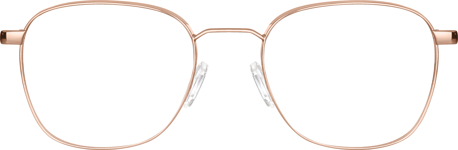 Rose Gold Square Glasses #159519 | Zenni Optical