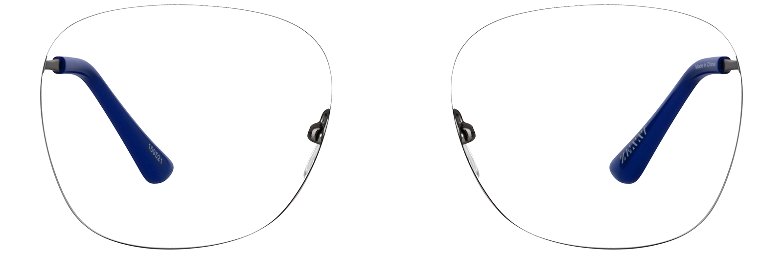 【Zenページ】 Black Rectangle Glasses #129521 | Zenni Optical