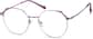 Angle view of Round Glasses 159717 in Purple thumbnail
