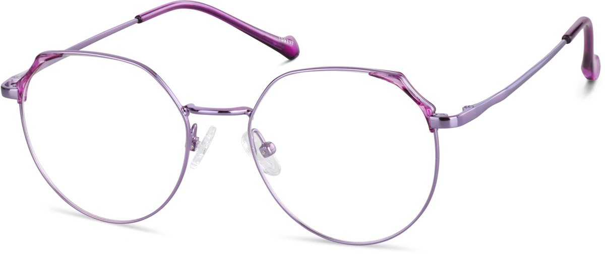 Purple Round Glasses #159717 | Zenni Optical display picture 1