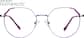 Front view of Round Glasses 159717 in Purple thumbnail