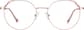 Front view of Round Glasses 159719 in Rose Gold thumbnail