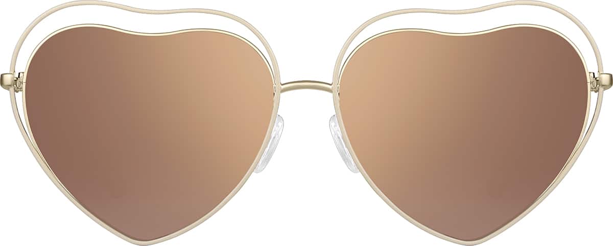 4 Colors Wore Rim Heart-shaped Sunglasses UV Protection 