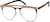 Angle view of Aviator Glasses 159915 in Latte thumbnail