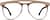 Front view of Aviator Glasses 159915 in Latte thumbnail