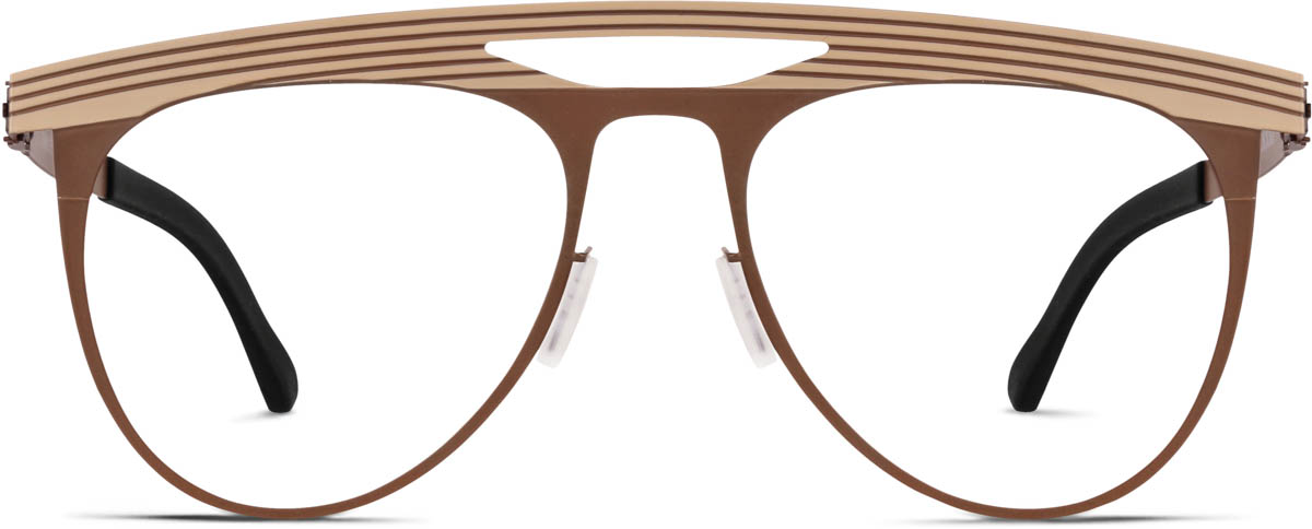 Latte Aviator Glasses