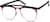 Angle view of Aviator Glasses 159918 in Crimson thumbnail
