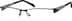 Rectangle Glasses 160121 in Black