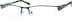 Rectangle Glasses 160124 in Green