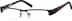 Rectangle Glasses 160321 in Black