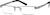 Angle view of Rectangle Glasses 160412 in Gray thumbnail