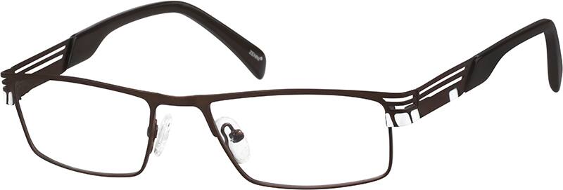 Brown Rectangle Glasses #160715 | Zenni Optical