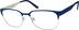 Oval Glasses 161516 in Blue