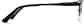 Side view of Browline Glasses 161721 in Black thumbnail