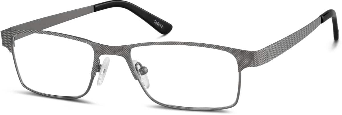 Angle view of Rectangle Glasses 162012 in Gray