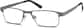 Angle view of Rectangle Glasses 162012 in Gray thumbnail
