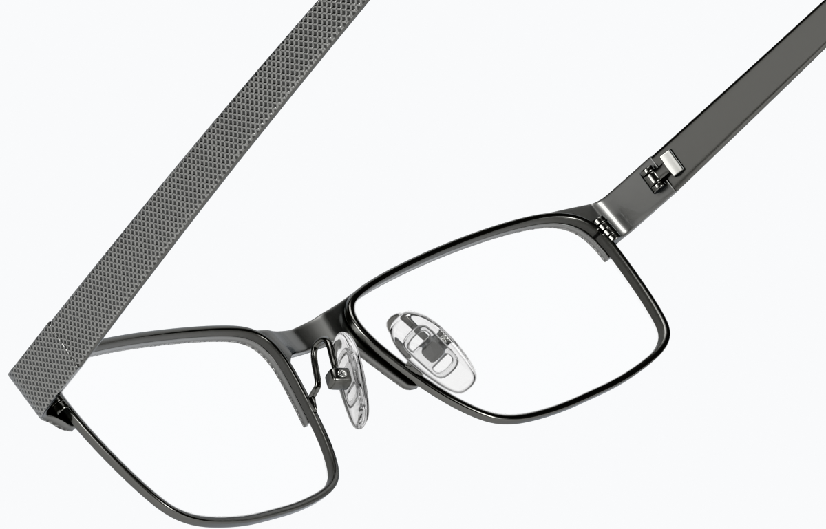 See-through view of Rectangle Glasses 162012 in Gray thumbnail