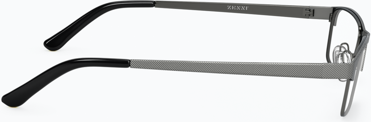 Side view of Rectangle Glasses 162012 in Gray thumbnail