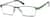 Angle view of Rectangle Glasses 162024 in Green thumbnail