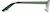 Side view of Rectangle Glasses 162024 in Green thumbnail