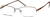 Angle view of Rectangle Glasses 162515 in Brown thumbnail