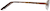Side view of Rectangle Glasses 162515 in Brown thumbnail