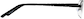 Side view of Rectangle Glasses 162521 in Black thumbnail