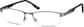 Angle view of Rectangle Glasses 163112 in Gray thumbnail