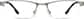 Front view of Rectangle Glasses 163112 in Gray thumbnail