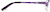 Side view of Oval Glasses 164117 in Purple thumbnail