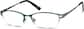 Angle view of Oval Glasses 164124 in Green thumbnail