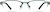 Front view of Oval Glasses 164124 in Green thumbnail