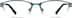 Oval Glasses 164124 in Green