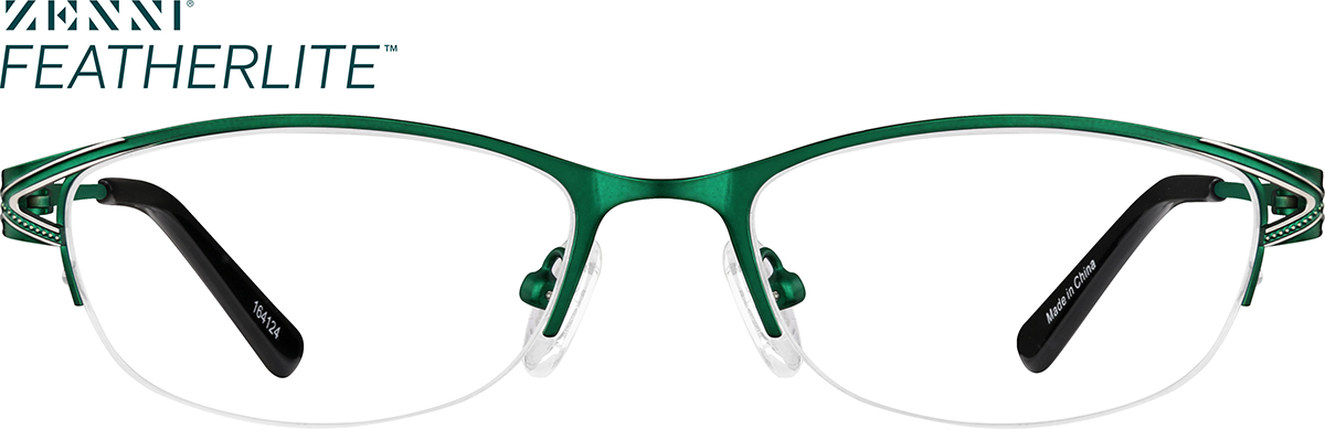 Green Oval Glasses