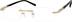 Rimless Glasses 164714 in Gold